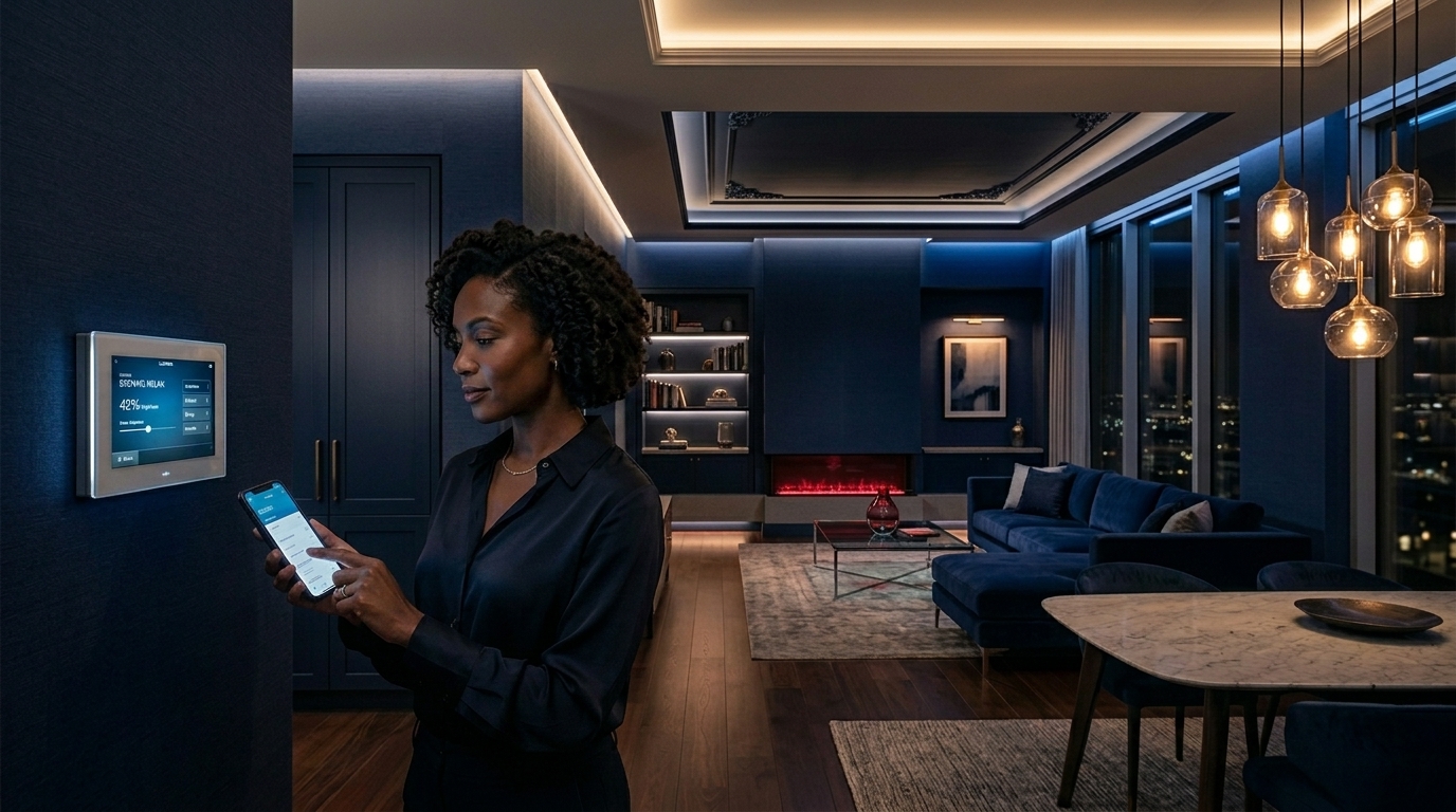 Smart lighting automation system with intelligent controls